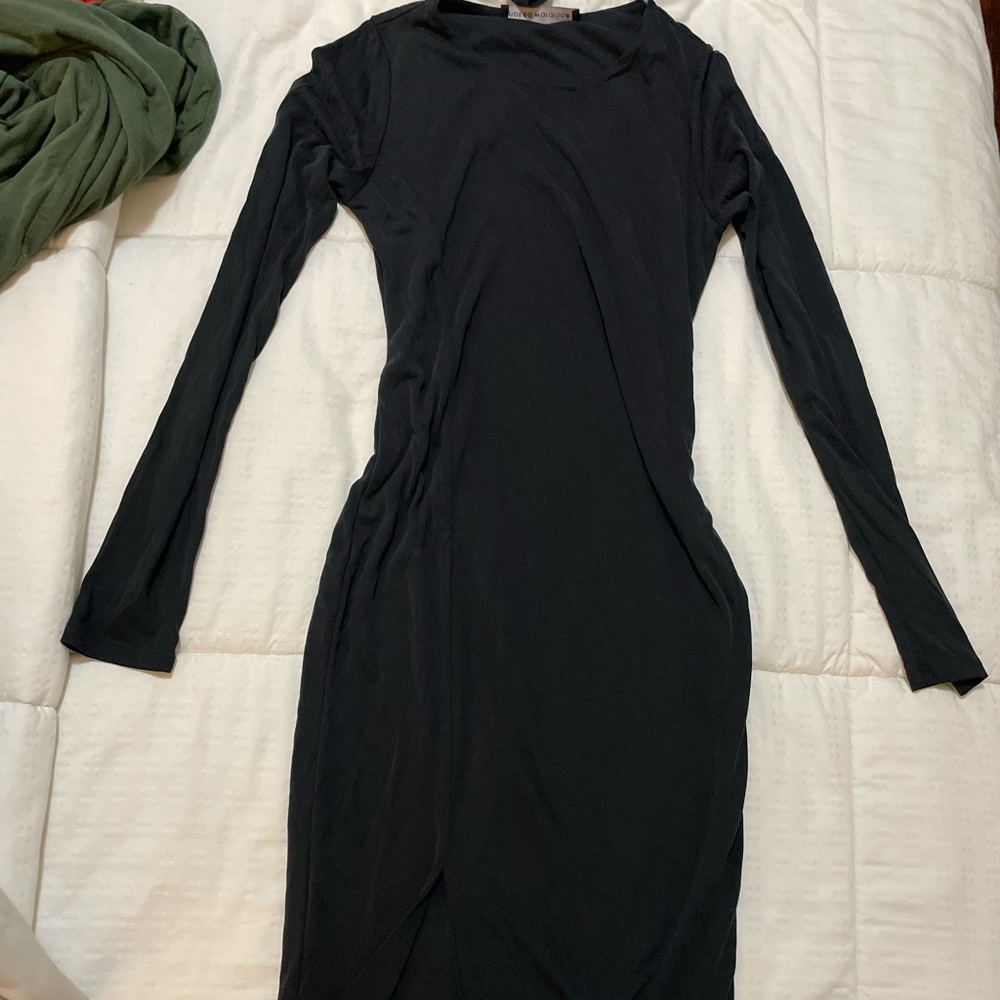 Suede midi dress, brand new